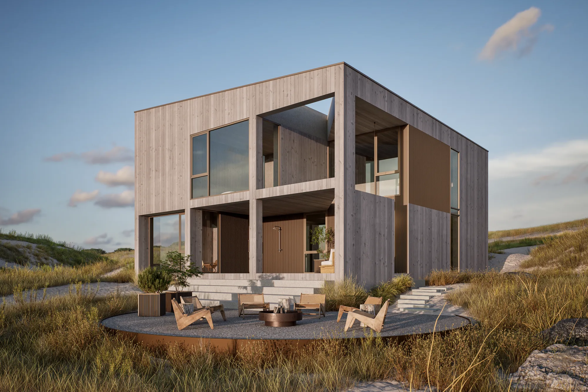 Beach House — architectural visualization for ALINEL