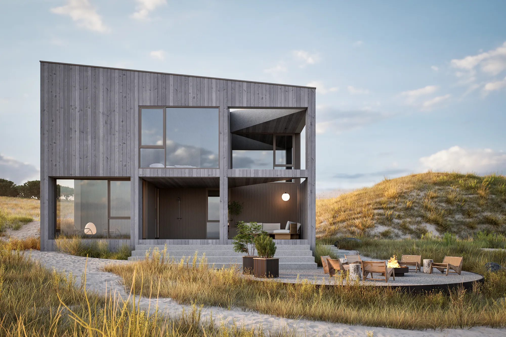 Beach House — architectural visualization for ALINEL