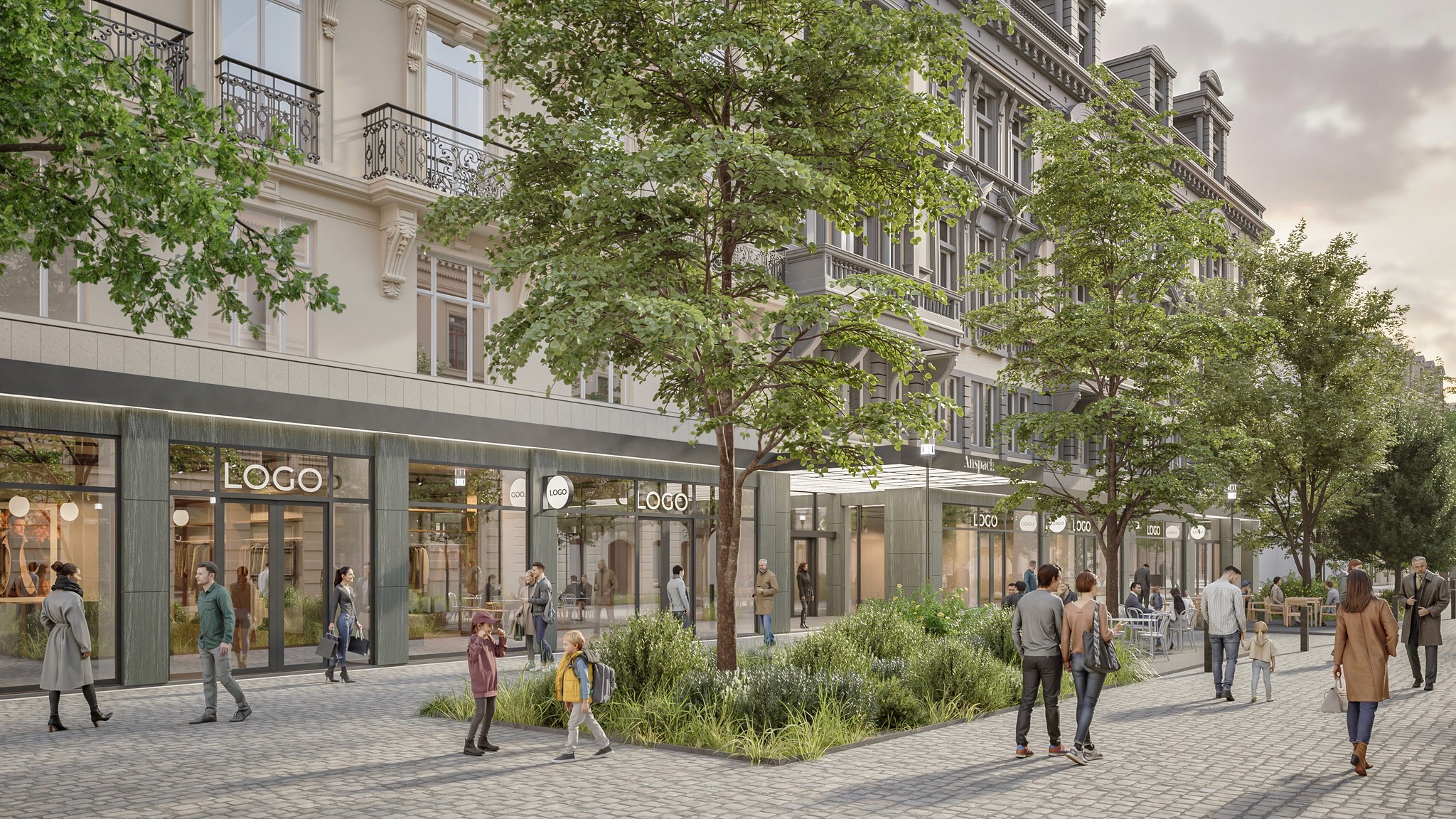Anspasch Galleries — architectural visualization for NWLND Architects