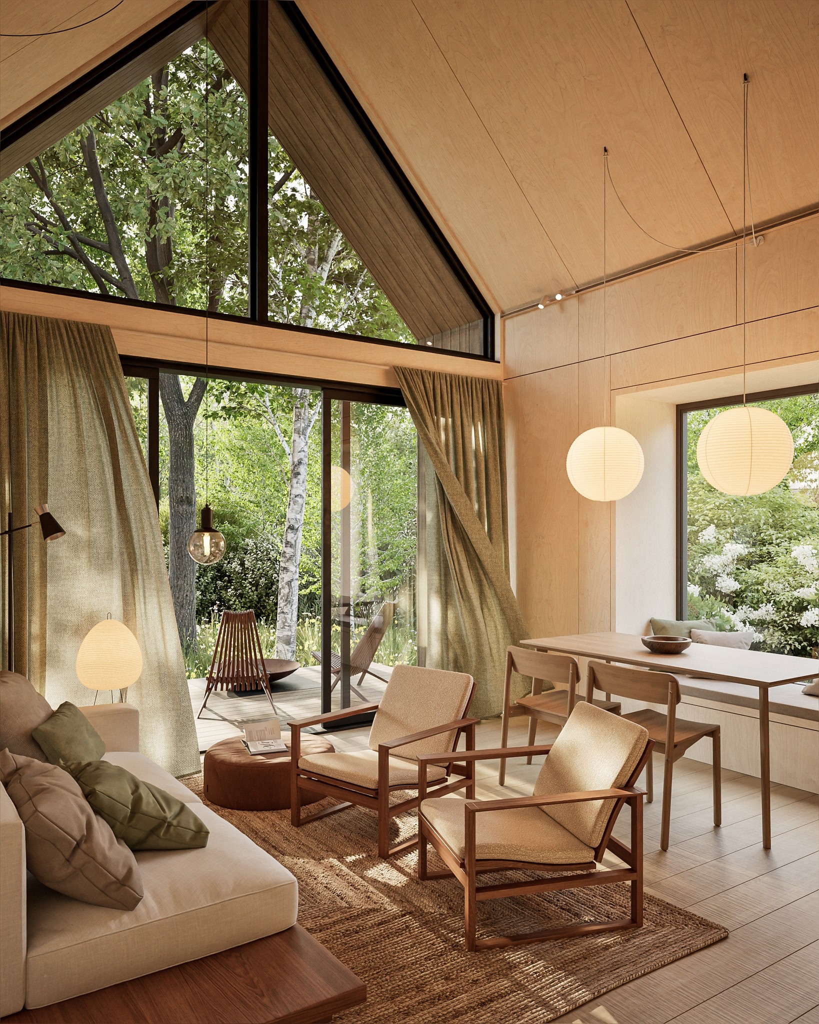 Coastal Cabins — architectural visualization for Silo Architects
