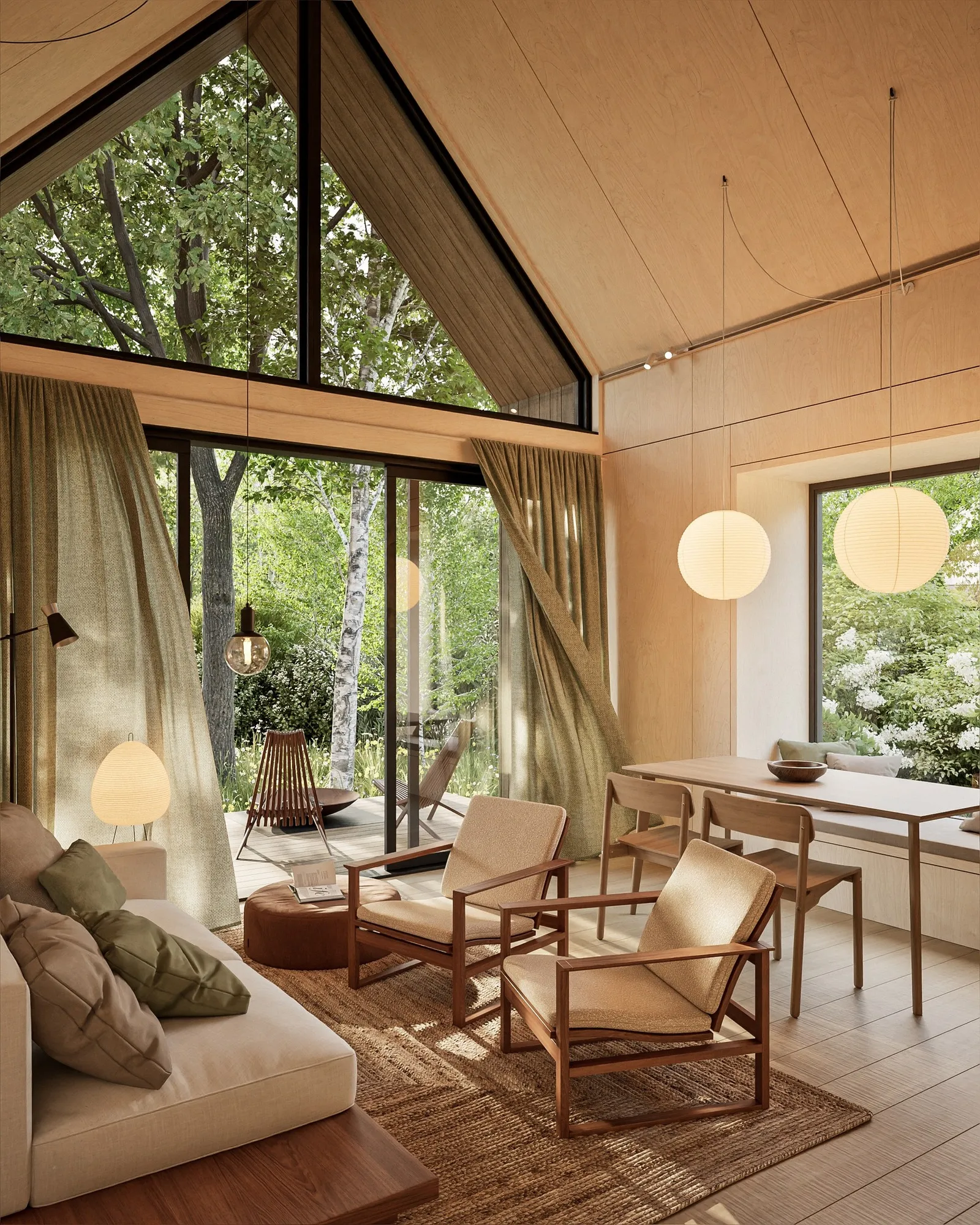 Coastal Cabins — architectural visualization for Silo Architects