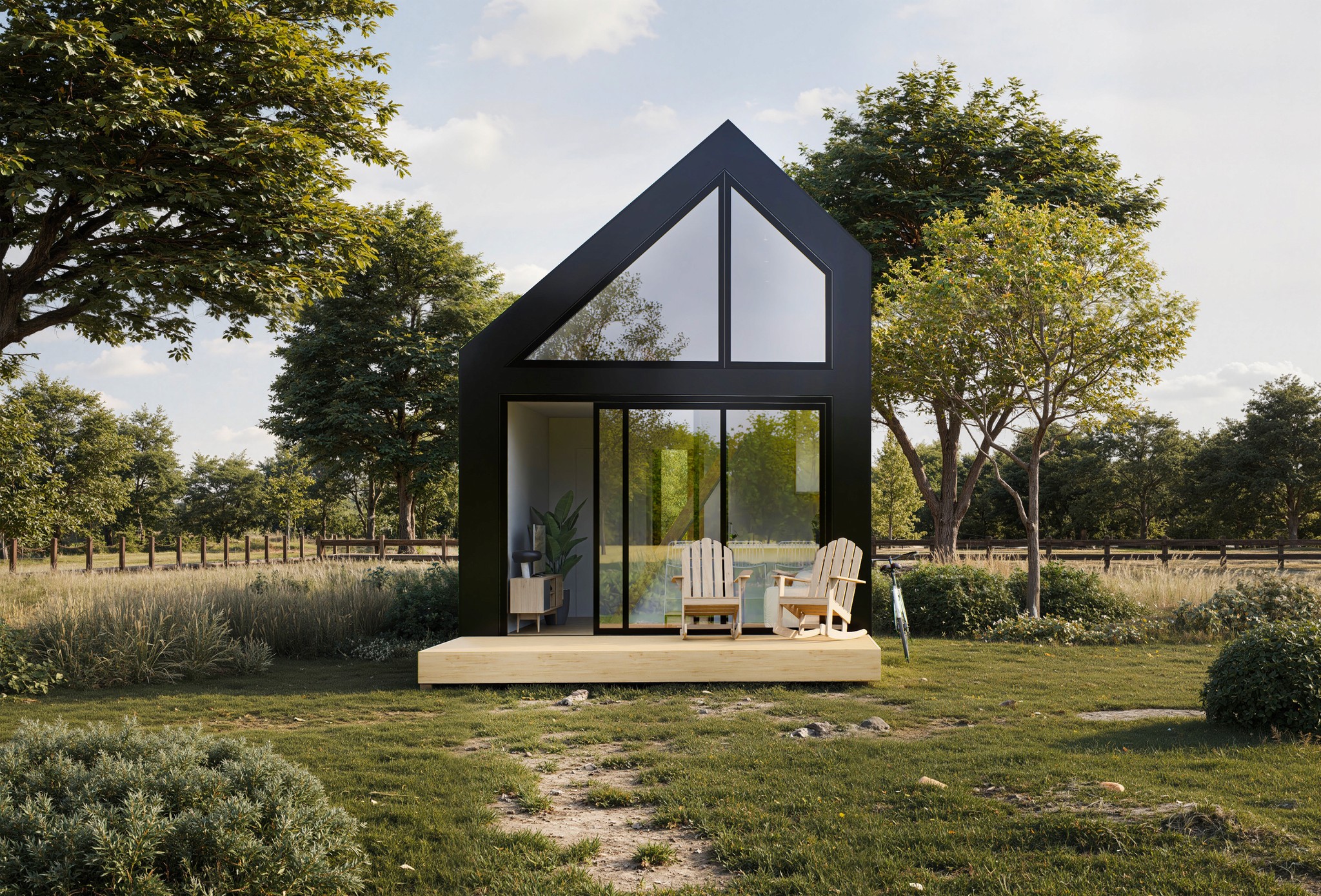 Tiny House — architectural visualization for G+ Concept