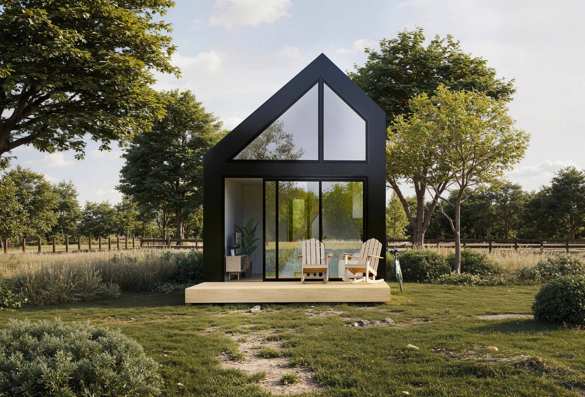Tiny House — architectural visualization for G+ Concept