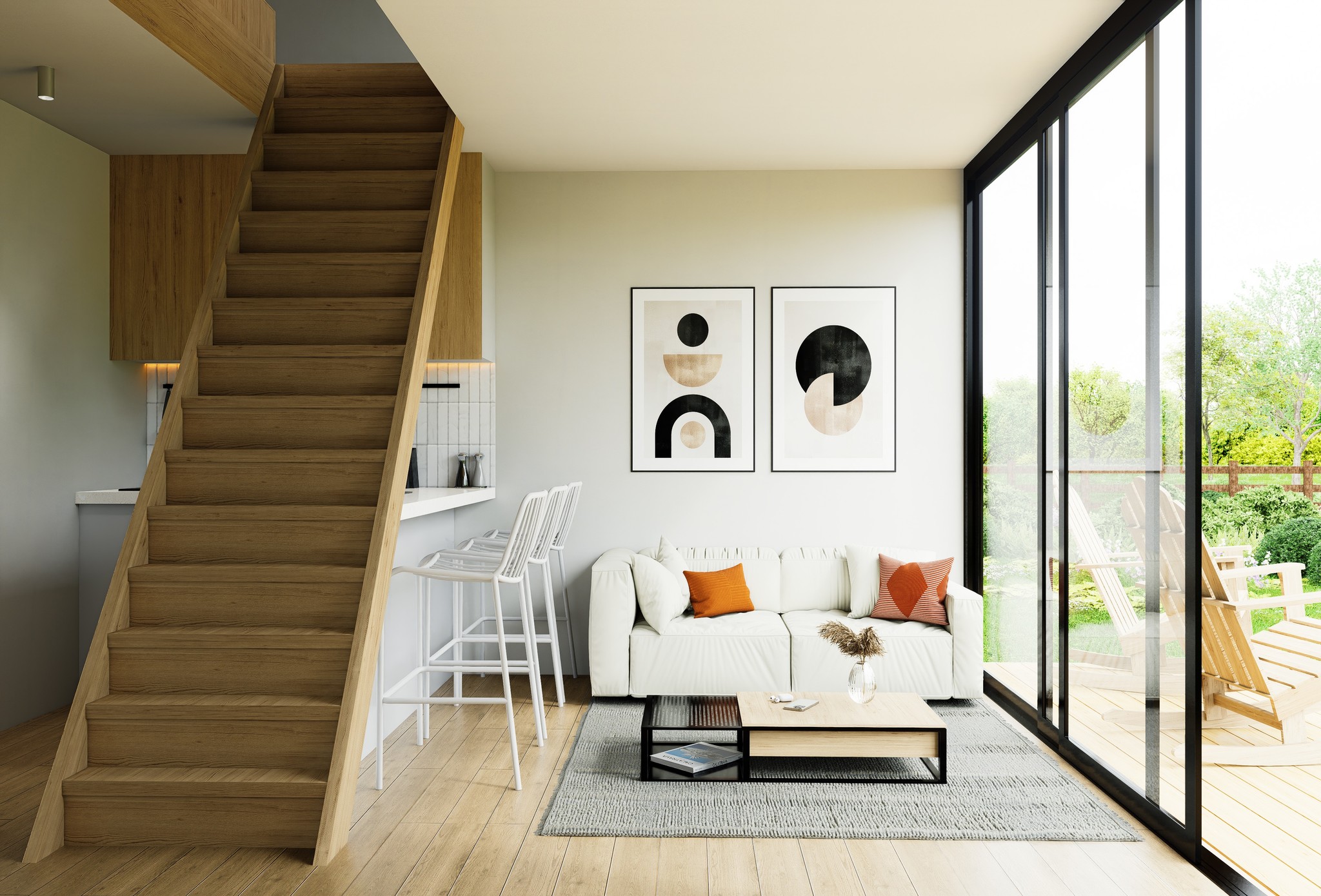 Tiny House — architectural visualization for G+ Concept